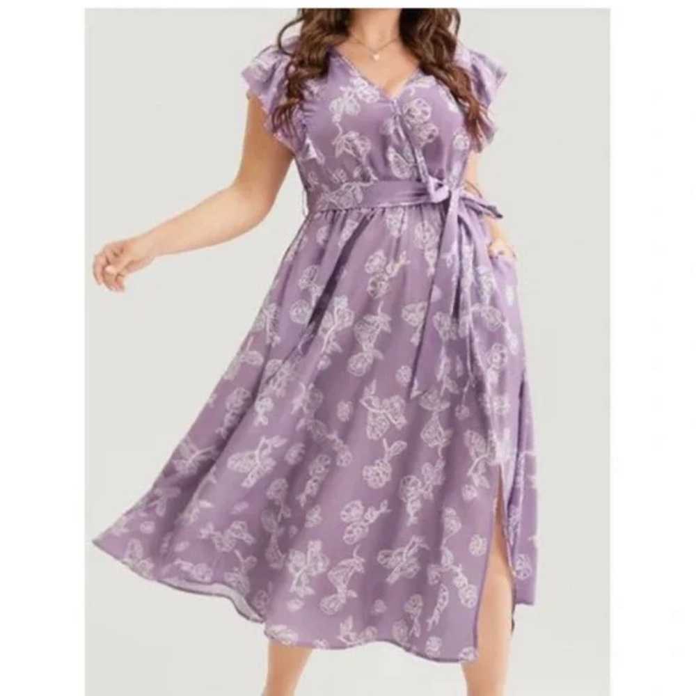 BloomChic floral spring/summer ruffle dress